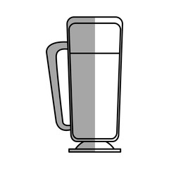 Coffee glass icon. Drink breakfast beverage and restaurant theme. Isolated design. Vector illustration