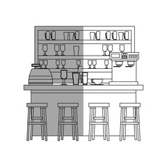 Obraz premium Coffee shop icon. Drink breakfast beverage and restaurant theme. Isolated design. Vector illustration