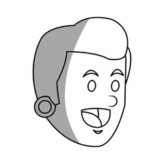 Man icon. Male avatar person people and human theme. Isolated design. Vector illustration