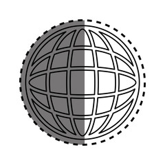 global sphere symbol icon vector illustration graphic design