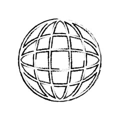 global sphere symbol icon vector illustration graphic design