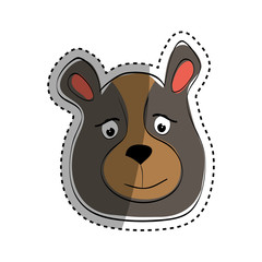 Naklejka na ściany i meble Cute bear cartoon icon vector illustration graphic design