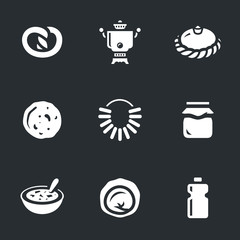 Vector Set of Russian cuisine.