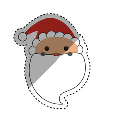 Santa claus xmas cartoon icon vector illustration graphic design