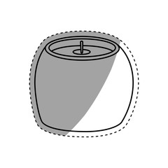 decorative candle spa icon vector illustration graphic design
