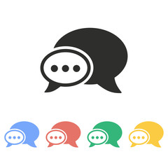 Chatting - vector icon.