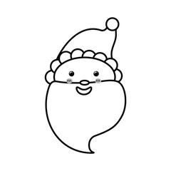 Santa claus xmas cartoon icon vector illustration graphic design