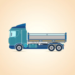 Fototapeta premium Truck. Vector illustration
