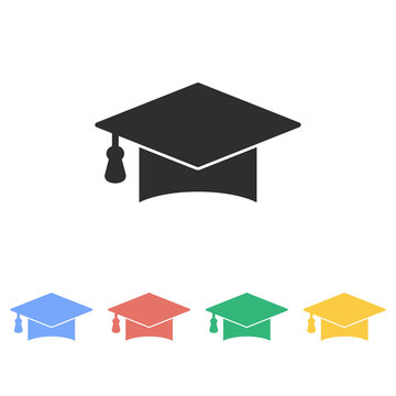 Graduation - vector icon.