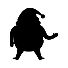Santa claus xmas cartoon icon vector illustration graphic design
