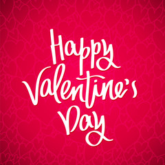 Happy Valentine's day. Holiday card