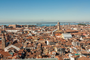 panoramic overview of Venice