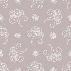 Fototapeta premium Vector seamless floral pattern
