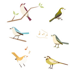 小鳥のイラストセット