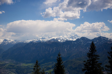 Alpenlandschaft von einer Alm in Österreich