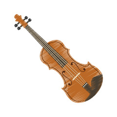 violin music instrument icon vector illustration graphic design