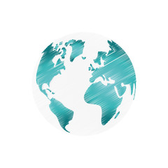 Earth world planet icon vector illustration graphic design