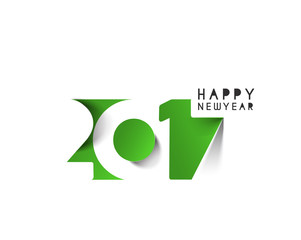 Happy new year 2017 Text Design
