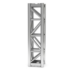 Steel truss girder element. 3d render isolated on white