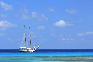 Sea at  La Digue Seychelles