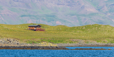 Single house on an small island - Iceland