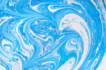 background white paint mixed with blue