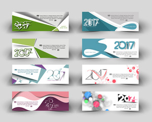 New year 2017 website header