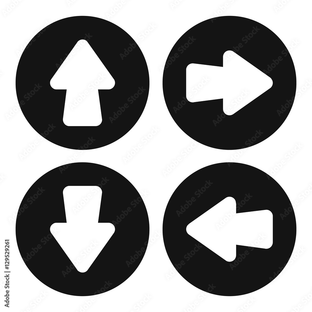 Poster arrow set icon. simple illustration of arrow set vector icon for web design