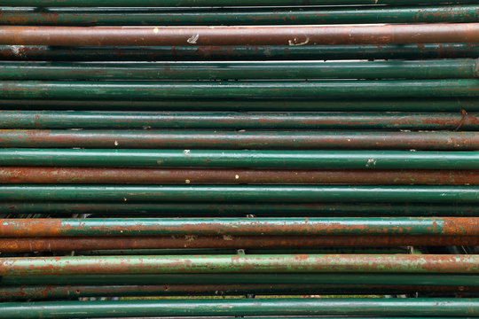 rusty metal pipelines background, pipelines construction of scaf