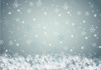 Winter background with snow. vector illustration.