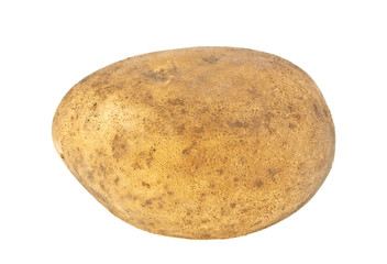 Fototapeta premium Potato isolated on white background, close up