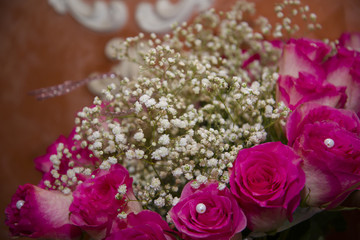 Beautiful gift bouquet for a birthday.