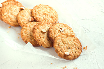 Homemade almond cookies