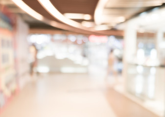 Blurred Shopping mall Interior background