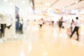 Blurred Shopping mall Interior background