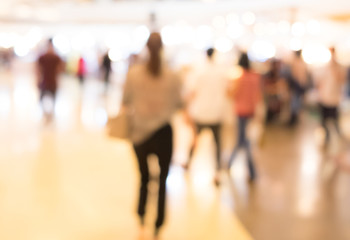 Blurred Shopping mall Interior background