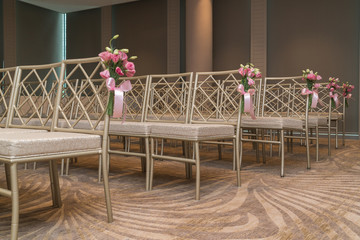 Chairs for wedding ceremony
