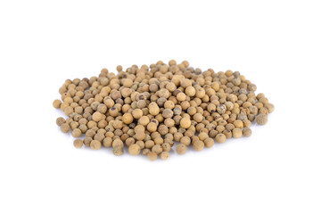 pile of dry pepper on white background
