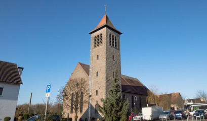 Fototapeta na wymiar Kirche in Sitterswald