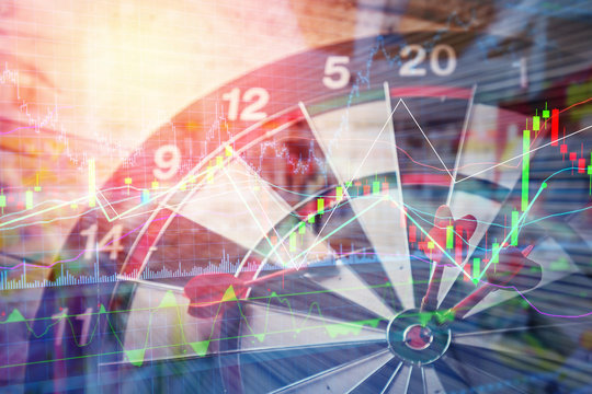 dartboard business stretegy ideas concept