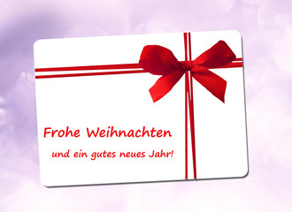 Frohe Weihnachten und ein gutes neues Jahr
