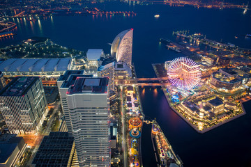 Night at Yokohama bay