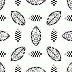 seamless pattern with leaves
