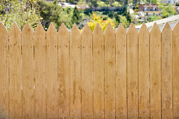 dirty wooden fence