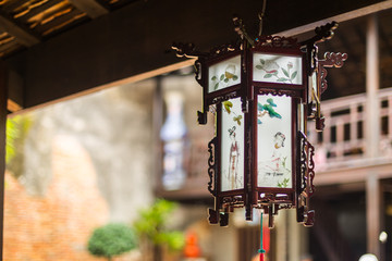 China lantern , Coating of the lamp , selective focus