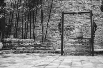 Water well in old home over 100 years , Chaina style , selective