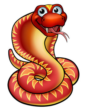 recommend clip art: Cartoon Cobra Snake Character