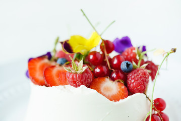 dessert with berries