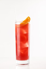 cocktail on the white background