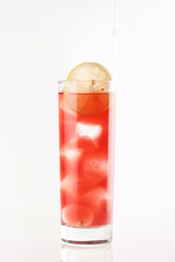 cocktail on the white background